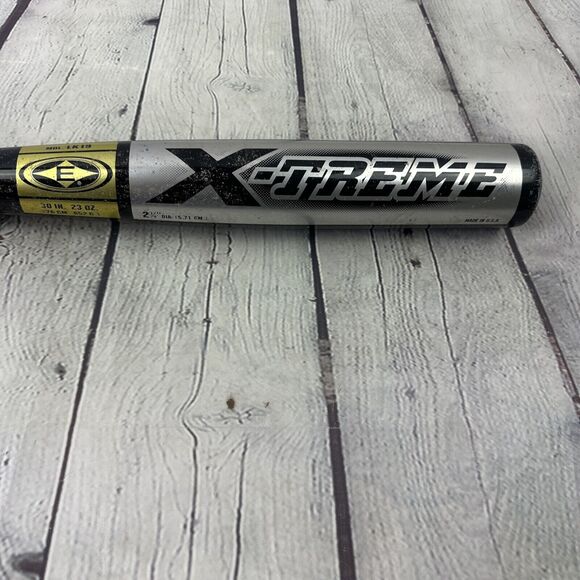 Bat Easton X Treme LK19 30 in 23 oz Alloy Youth Baseball Bat Black and Silver - Picture 2 of 12